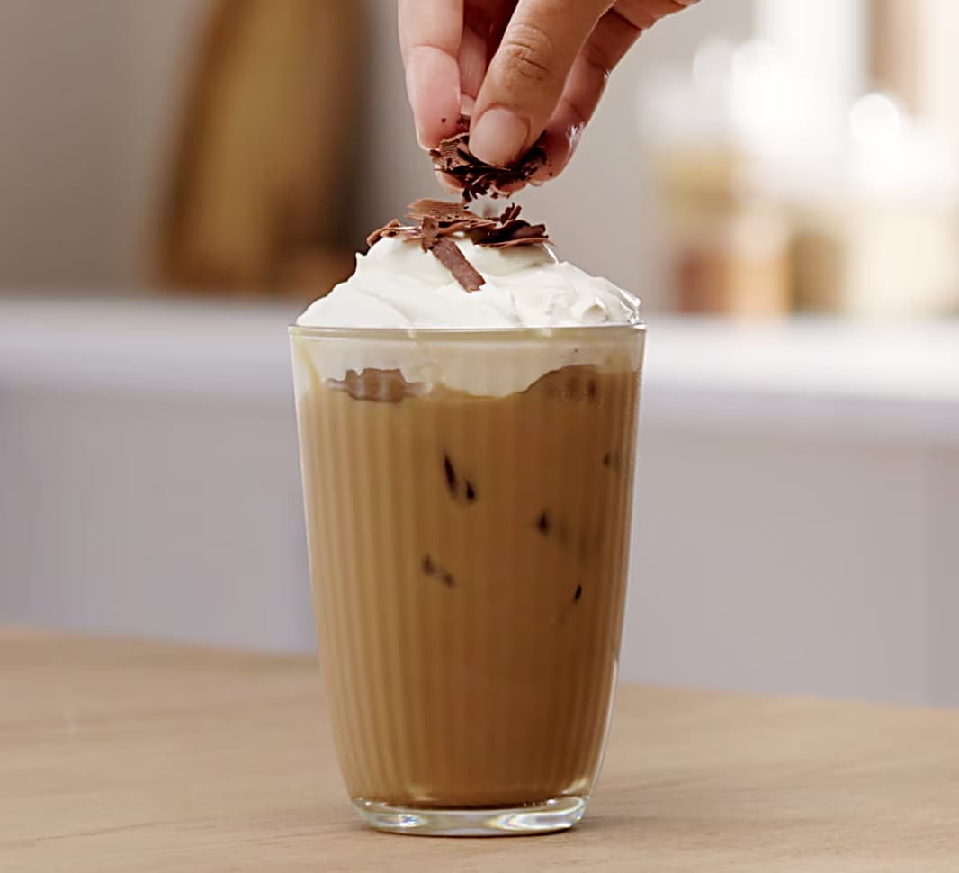 Glass of frappé 