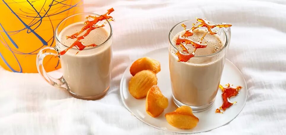 Cappuccino with cookie sprinkles
