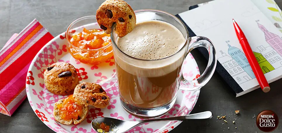Café au Lait with Scones
